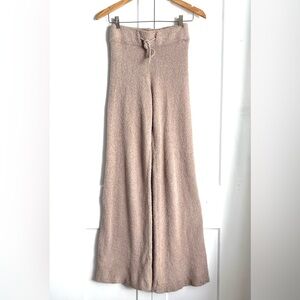 XS Altar’d State Beige Pants Flare Lounge Teddy Sweater Knit
